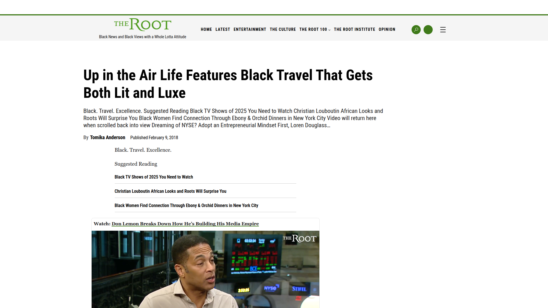 Up in the Air Life Features Black Travel That Gets Both Lit and Luxe